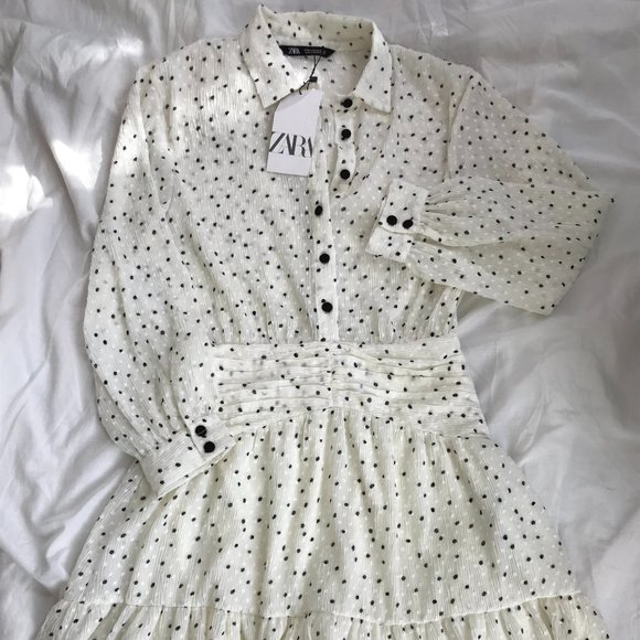 Zara Dresses & Skirts - Zara Polk Dot Dress Size Small/M